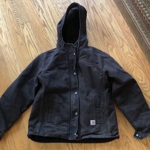 Carhartt lined canvas coat